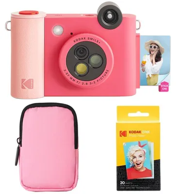 Produktbild von KODAK Smile+ 2-in-1 Digitale Sofortbildkamera & Bluetooth Fotodrucker Starterpak