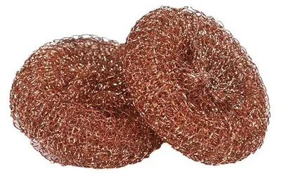 Obrázek produktu pro 10 kusů měděných drátěnek – drhnoucí utěrka na nádobí, hrnce, pánve a trouby. Snadné drhnutí pro náročné čištění kuchyně.