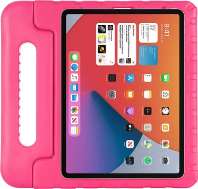 Produktbild von Kinder Tablet Hülle, für iPad mini6 2021, EVA Schutzhülle, stoßfest, mit Tragegriff, mit Ständer, Rosenrot