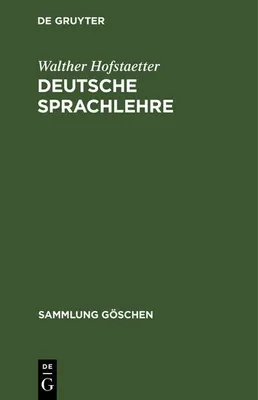 Produktbild von Deutsche Sprachlehre