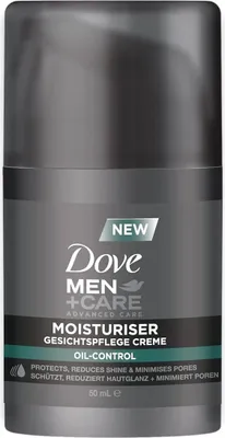Produktbild von Dove Men+Care Moisturiser Oil Control Gesichtspflege Creme für den Mann 50ml