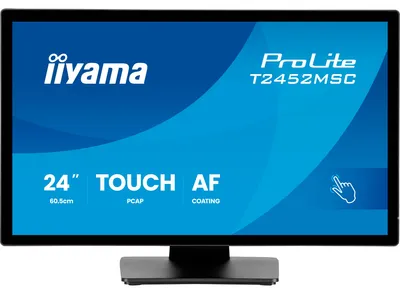 Produktbild von iiyama ProLite T2452MSC-B2, 61 cm (24"), 1920 x 1080 Pixel, Full HD, 5 ms, Schwarz