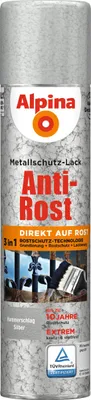 Produktbild von Alpina Sprühmetallschutz-Lack Hammerschlag 400 ml silber