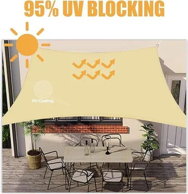 Immagine prodotto di Tenda da sole rettangolare Famanu, impermeabile e con protezione UV - 2x3 metri