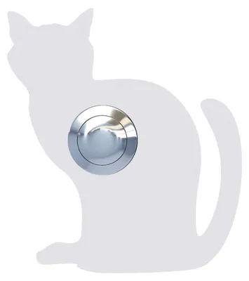 Produktbild von Türklingel Katze ''Luna'' in Weiß