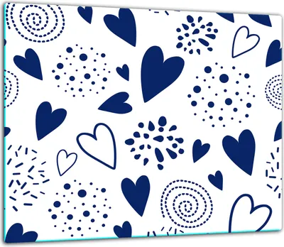 Produktbild von Herdabdeckplatten Glaskeramikkochfeld-Abdeckung Spritzschutz Glas 60x52cm Herz