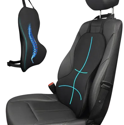 Obrázok produktu pre Polstrovanie do autosedačky s opierkou chrbta, ergonomická bedrová opierka z pamäťovej peny