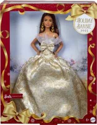 Immagine prodotto di Barbie Bambola di Natale dai capelli castani 2025 JBH97