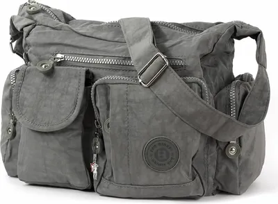Produktbild von Torba Street nylonowa torebka damska szara 30x12x22 OTJ205K