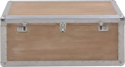 Obrázek produktu pro vidaXL Úložný box z jedlového masivu 91x52x40 cm hnědý