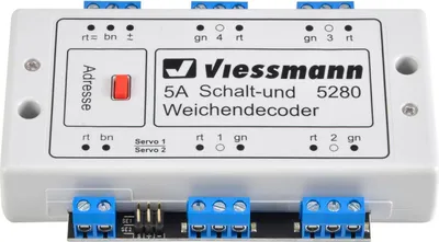 Produktbild von Viessmann 5280 - Multiprotokoll Schalt- und Weichendecoder - Neu