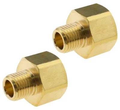 Immagine prodotto di Adattatore per idropulitrice ad alta pressione - Ottone - 2 pezzi - da 14 mm a 22 mm - Raccordo per tubi - Per idropulitrici - Compatibile con diverse marche