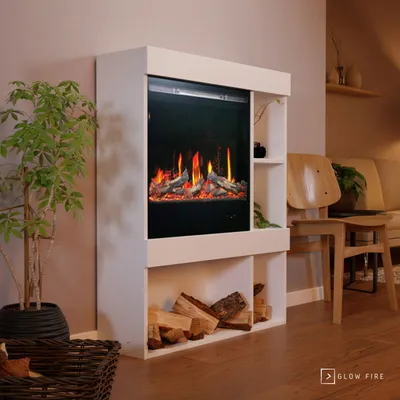 Produktbild von Glow Fire SCM-3 Elektrokamin Screen Motion Weiß