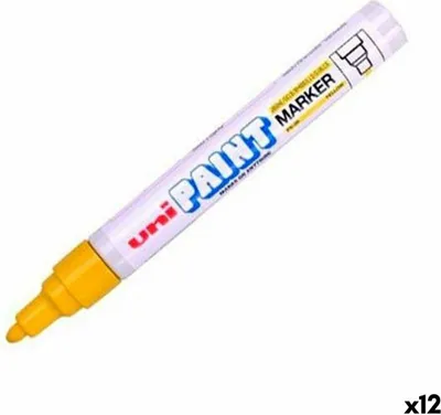 Produktbild von Dauermarker Uni-Ball Paint Marker PX-20 Gelb 12 Stück