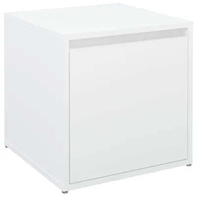 Image de vidaXL Meuble à tiroirs blanc 40,5 x 40 x 40 cm en aggloméré