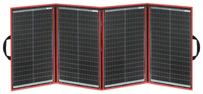Produktbild von DOKIO Solarpanel Faltbar 200W 18V Kit Monokristalline mit Solar Ladegerät und Kabel Für 12V Kfz Batterie, AGM, GEL, Säurebatterie, Generatoren plug