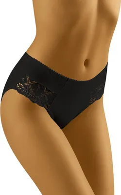 Produktbild von Wolbar Damen Maxi-Slip WB125 , Schwarz, M
