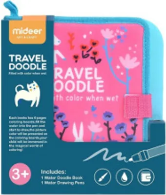Image de Carnet de voyage Mideer - aquarelle - rose A5