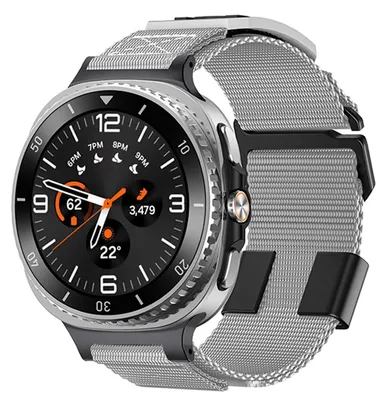 Immagine prodotto di Cinturino sportivo in nylon intrecciato per Samsung Galaxy Watch 8 / 8 Classic grigio