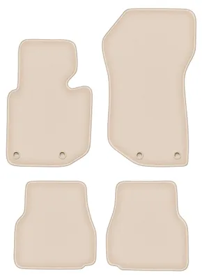 Produktbild von Velours-Fußmatten für BMW 3 E36 1993-2001 (Cabrio) – 4-tlg, Beige, passgenau – Wielganizator FORTUNA