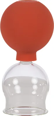 Produktbild von Schröpfglas mit Ball 4,5 cm, Schröpfgläser mit Saugball, medizinisch Schröpfen