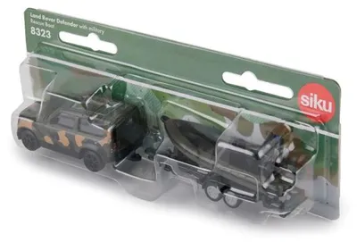 Produktbild von Siku Land Rover Defender Spielzeugauto mit Militär-Rettungsboot