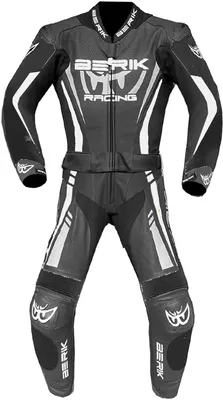Produktbild von Berik Monles 2-Teiler Damen Motorrad Lederkombi, schwarz/weiß, 42