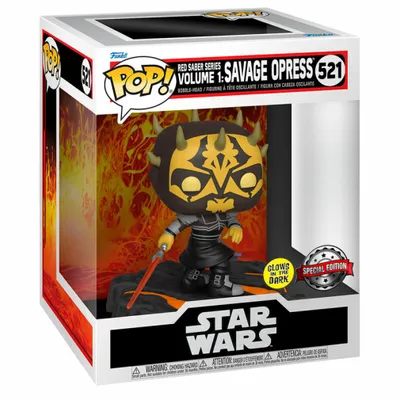 Produktbild von Funko Pop! Star Wars Red Saber Series Volume 1 - Savage Opress #521 Glow in the Dark Exclusive