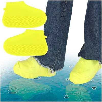Productafbeelding van Laarzenbeschermers Waterdichte Wellingtons S Geel Maat 26-34
