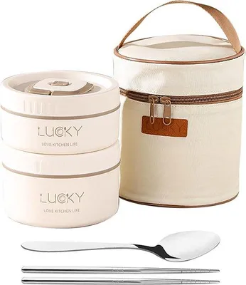 Produktbild von Isolierte Lunchbox Edelstahl 1000ml Mikrowellenfest