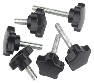 Produktbild von Solidchoice – Set mit 5 schwarzen Schrauben mit Sternkopf