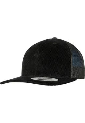 Immagine prodotto di Cappello trucker retrò in velluto a coste, nero