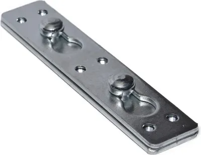 Produktbild von Möbelverbinder Steckverbinder Bett Metall verbinder 9-01 verzinkt  25x123mm