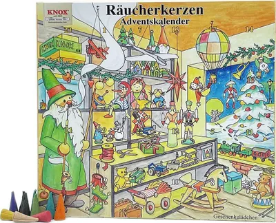 Produktbild von Knox Räucherkerzen-Adventskalender (24cm) von Knox Räucherkerzen