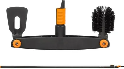 Produktbild von Fiskars Quikfit™ Dachrinnenreiniger + Quikfit™ Teleskopgriff L - Set 136038