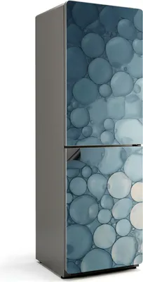 Produktbild von Abstrakte Blasenanordnung – Magnetische Kühlschrank Abdeckung – Dekorfolie magnetisch Küche – Kühlschrank Magnet Deko – selbstklebende Magnettafel – Magnetfolie für Kühlschranktür – 60x190 cm