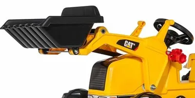 Productafbeelding van 23288 - Tractor met laadbak en aanhanger, geel