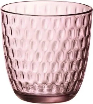 Produktbild von Set von Bormioli Rocco Slot lila Glas Becher geprägt 290 ml 6 Stück