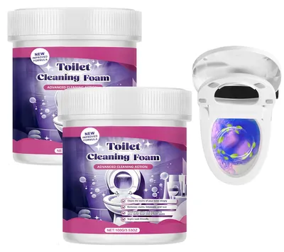 Immagine prodotto di Omgoods - Detergente schiumogeno extra forte per la pulizia del bagno, 100 g, confezione da 2 pezzi