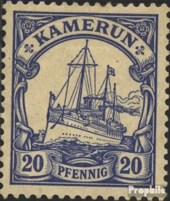 Produktbild von Briefmarken Kamerun (Dt. Kolonie) 1900 Mi 10 mit Falz Schiff Kaiseryacht Hohenzollern