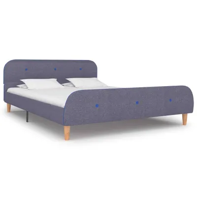 Produktbild von The Living Store Bettgestell Hellgrau Stoff 140x200 cm
