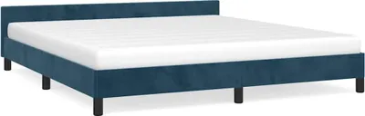 Obrázek produktu pro vidaXL Rám postele bez matrace tmavě modrý 160x200 cm sametový