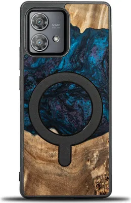 Produktbild von Holzhülle für Motorola Edge 40 Neo, Bewood Unique Planets Neptun für MagSafe