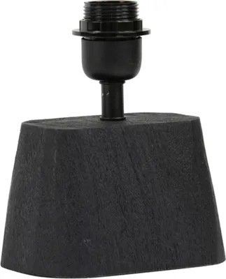 Image de Light & Living - lampe de table - Kardan - noir - bois - luminaire individuel - E27 - 8304812