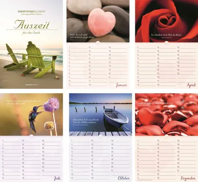 Produktbild von Alpha Edition - Achtsamkeit Geburtstagskalender - Immerwährender Wandkalender 23×23 cm mit Platz für Geburtstage & Jahrestage, stilvolles Design aus nachhaltigem Papier, perfektes Geschenk