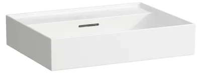 Produktbild von Waschtisch KARTELL 600x460mm unterbauf m ÜL o Hahnloch weiß