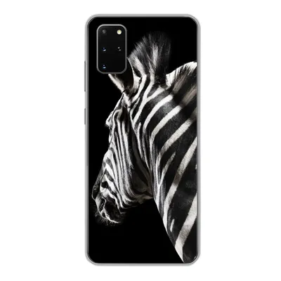 Produktbild von MuchoWow® Handyhülle Schutzhülle Hülle für Samsung Galaxy S20 Plus Zebra - Tier - Schwarz - Porträt Silikon Softcase Handy Hülle - Hartschale