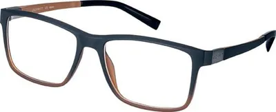 Produktbild von ESPRIT Brille mit Sehstärke für Herren optional mit Sonnenbrillentönung oder Blaulichtfilter, Rechteckig, gefertigt aus Ultem, Modell: ET17524-56-535 (inklusive Brillenetui)