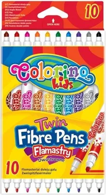 Zdjęcie produktu dla Colorino, Flamastry dwustronne 13451, 10 kolorów
