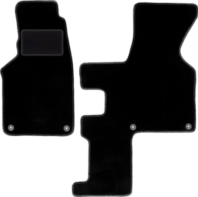 Produktbild von Schwarze Velours-Fußmatten für: Volkswagen Transporter T4 Caravelle Schaltgetriebe (1993-2001)